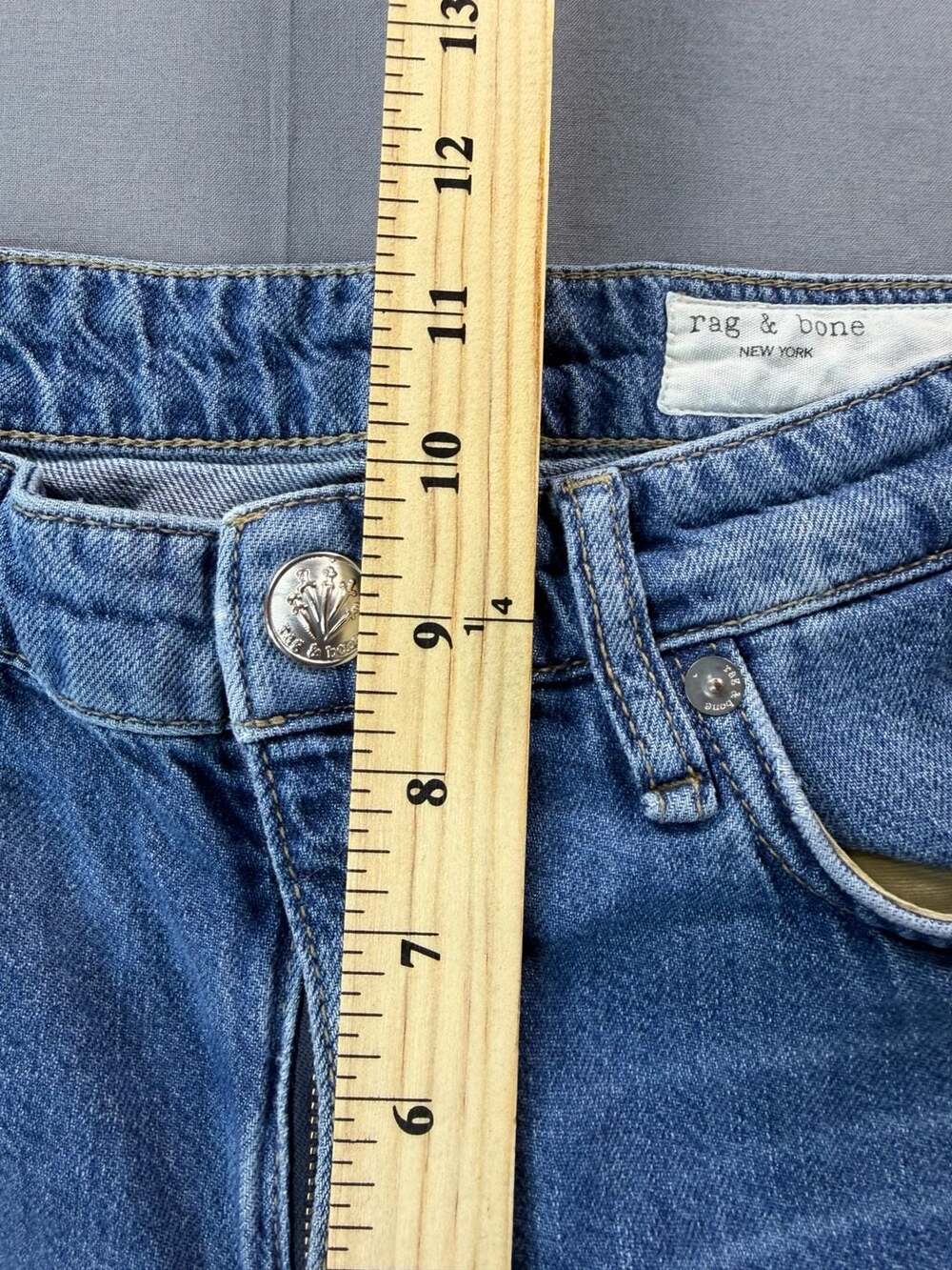 Rag & Bone Dre Low-Rise Baggy Boyfriend Jeans Millerton Size 26 - Picture 9 of 11